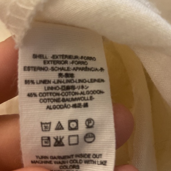 FREE PEOPLE | Another Love Smocked Midi Dress Sz S Linen Cotton Blend - Picture 8 of 8